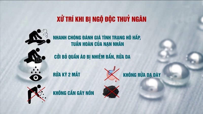 Sơ cứu ngộ độc thủy ngân